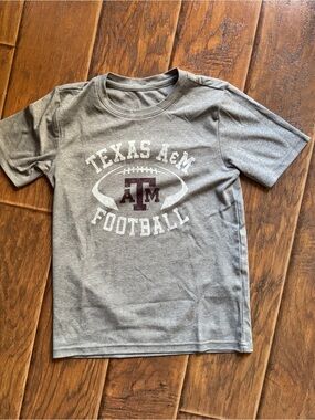 Grey Kids' Texas A&M Football T-Shirt